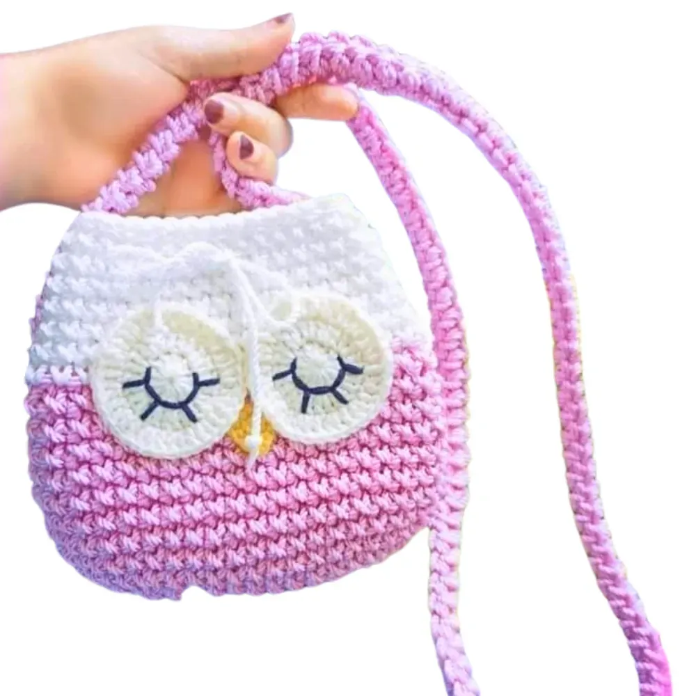 Bolso Búho Mini Tejido  