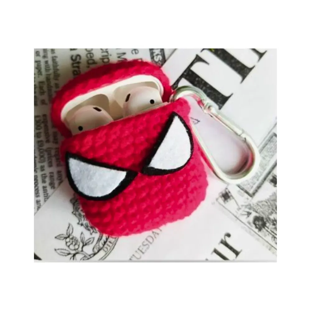 Funda Airpods Tejida Spiderman