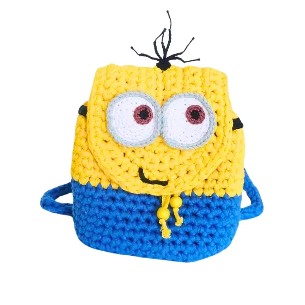 Mochila  Minion Tejido