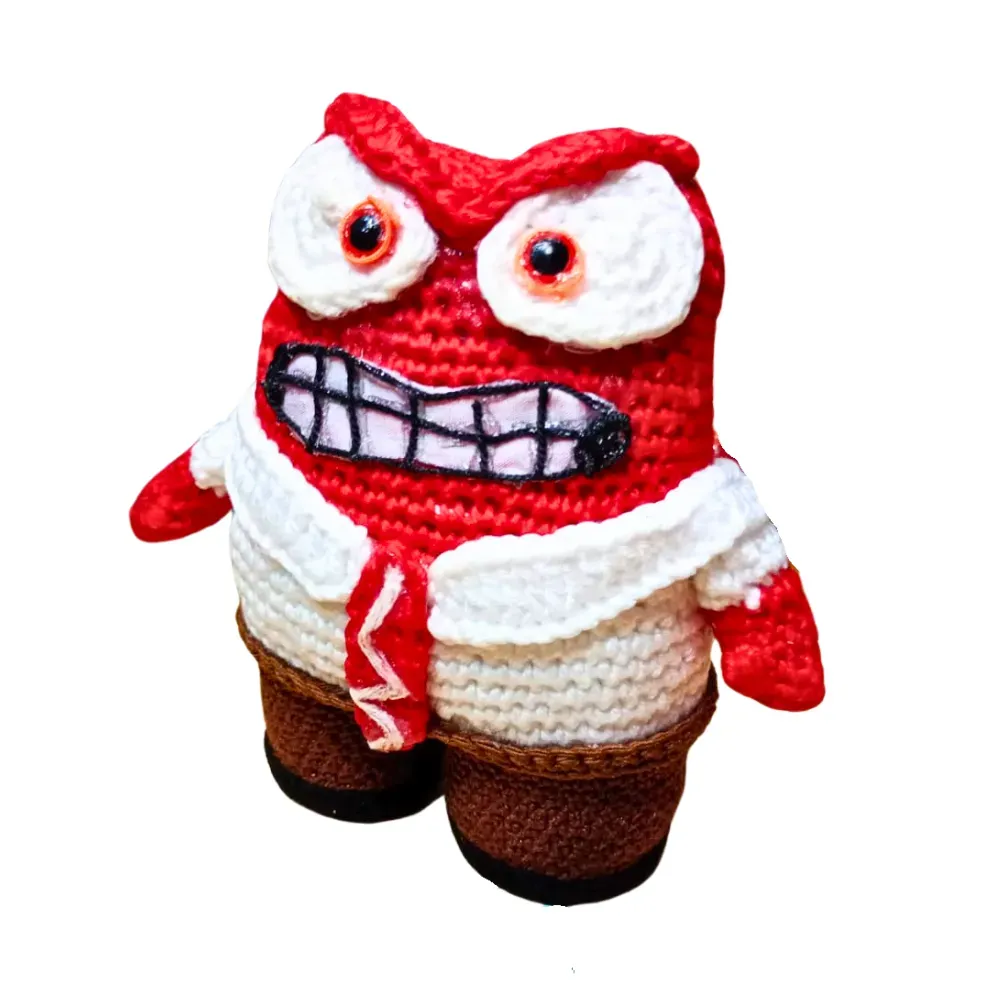 Amigurumi Furia Personaje De Intensamente 