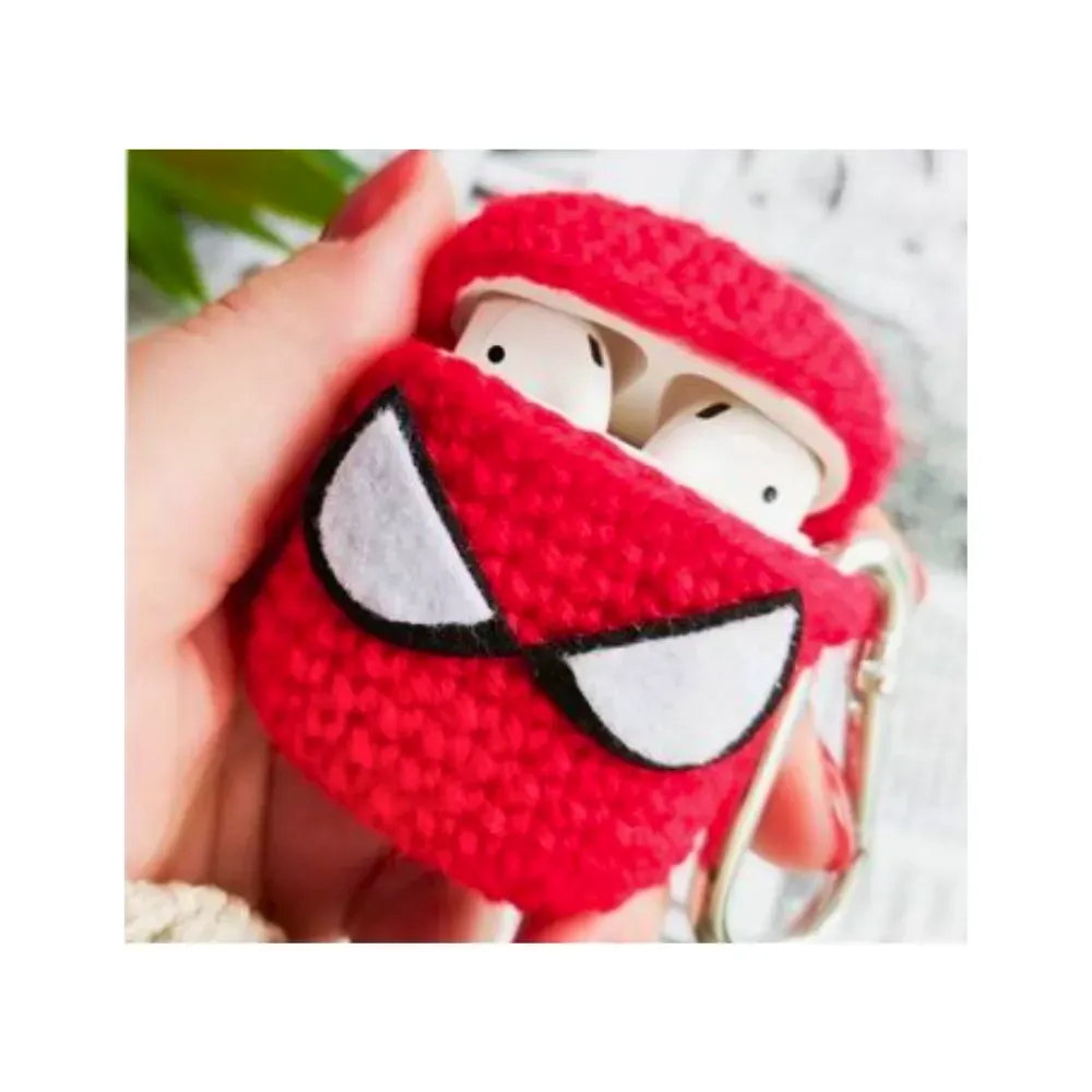 Funda Airpods Tejida Spiderman