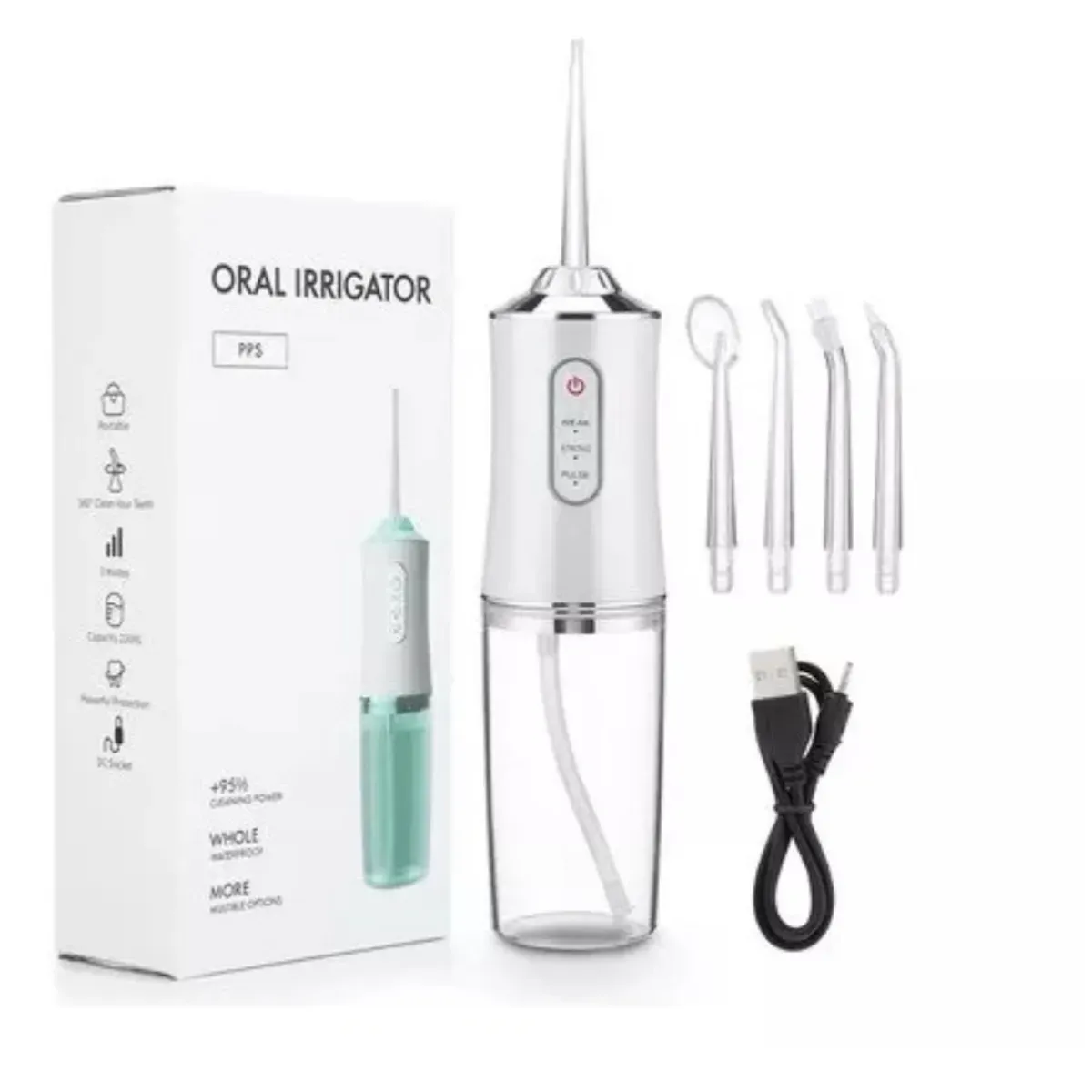 Irrigador Dental Dientes Limpiador De Dientes Blanco