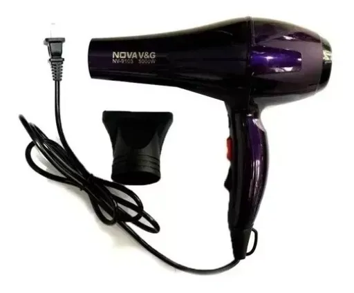 Secador De Cabello Nova Nv-9103Color Violeta 110v