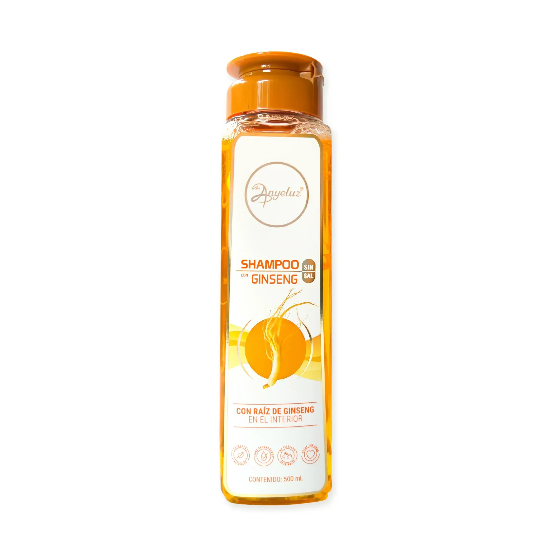 Shampoo Con Ginseng Anyeluz X 500ml