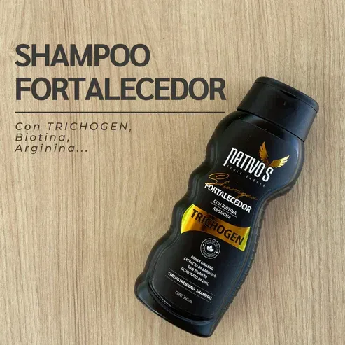 Shampoo Fortalecedor Nativos Control Caída Con Minoxidil y Biotina *350