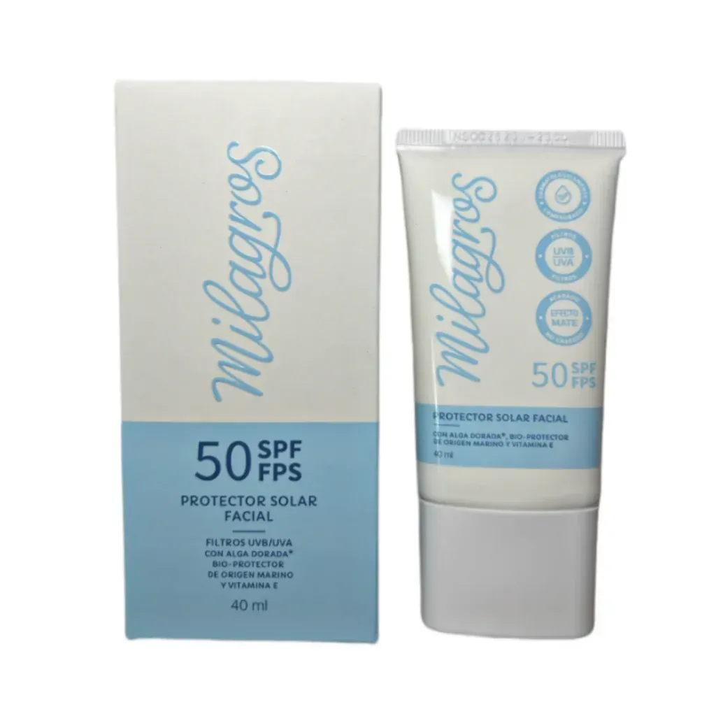 Protector Solar Facial Sin Color Milagros 50 SPF 40ml