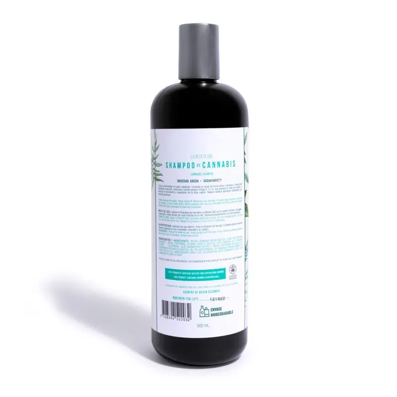 Shampoo De Argan Para Cabello Seco LA RECETA 500ml