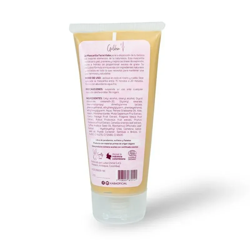 Mascarilla Facial Golden Kaba 200 ML