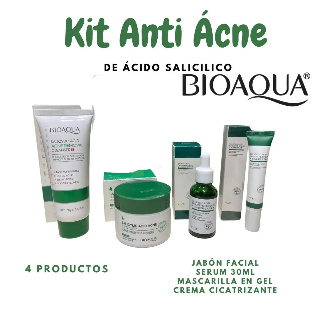 Kit Anti-Acné Con Acido Salicílico Bioaqua