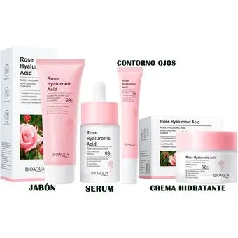 Kit Rose Hyaluronic Acido BIOAQUA