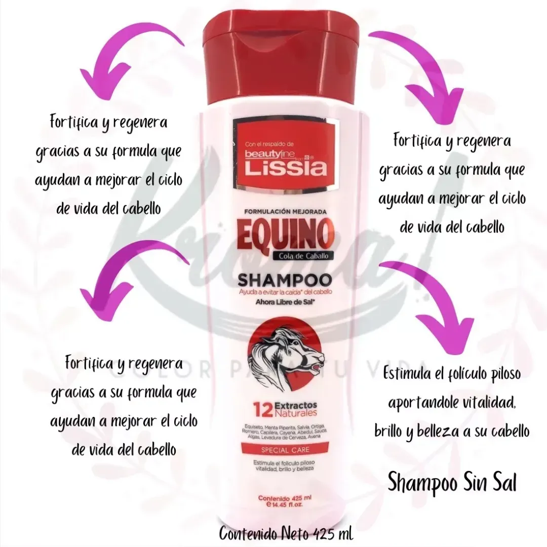 Shampoo Equino LISSIA *425ml