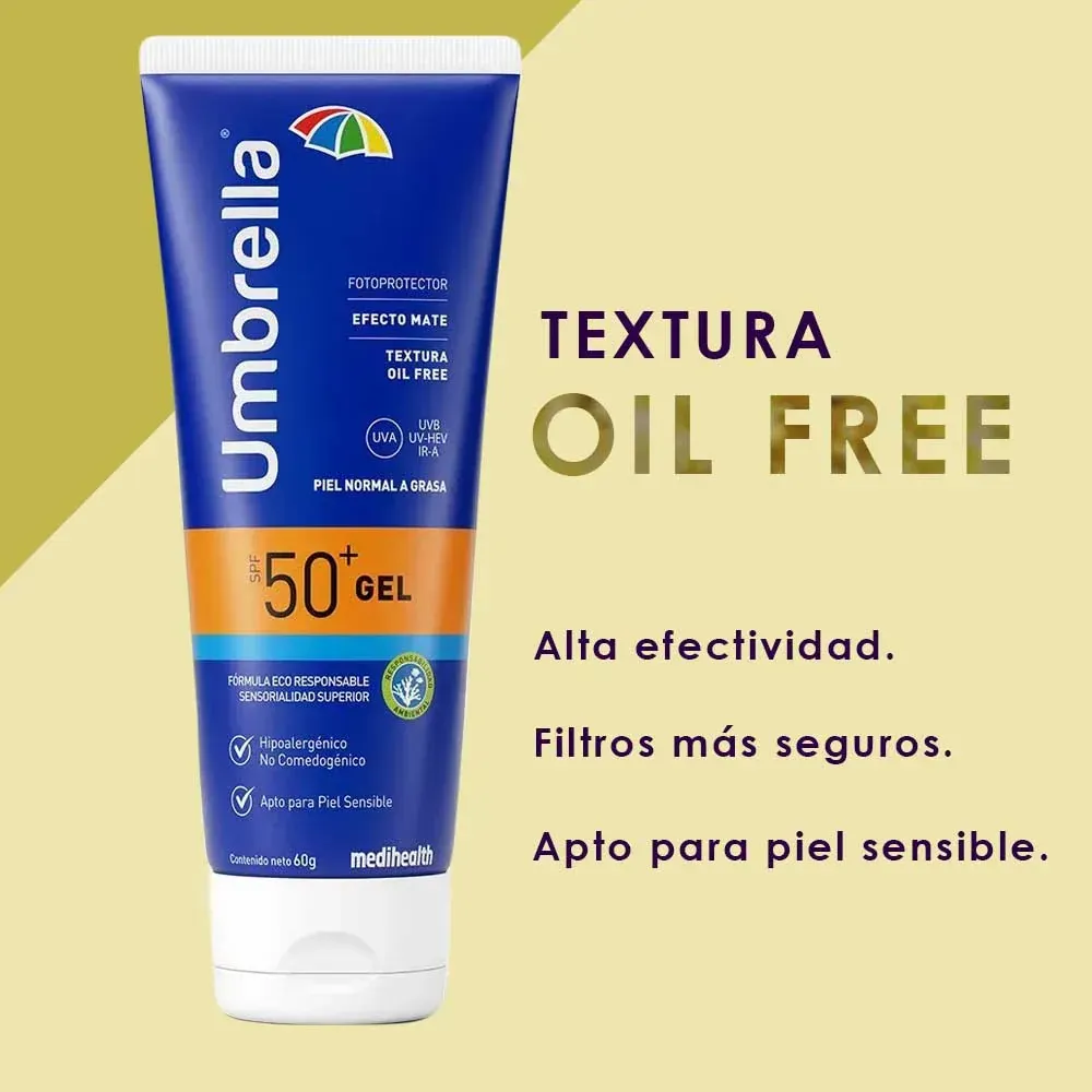 Bloqueador Umbrella Gel Spf 50+ x 60 gr