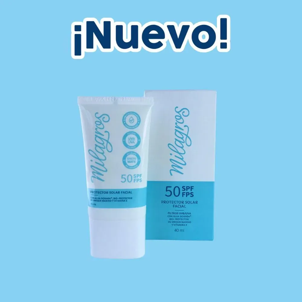 Protector Solar Facial Sin Color Milagros 50 SPF 40ml