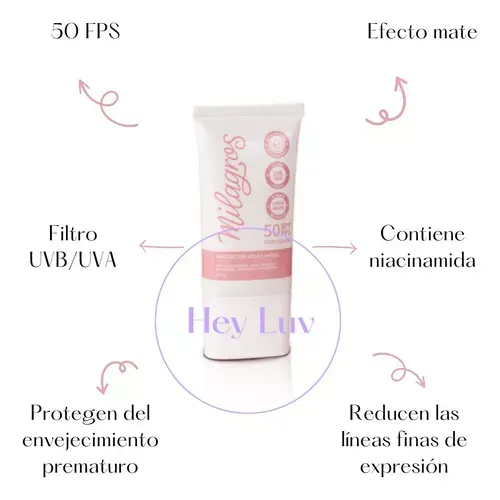 Protector Solar Con Color Milagros Bloqueador (40ml)