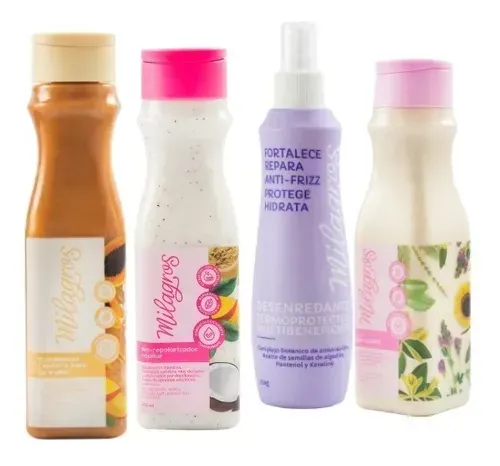 Kit Milagros Shampoo Termo Bio x 4 Productos