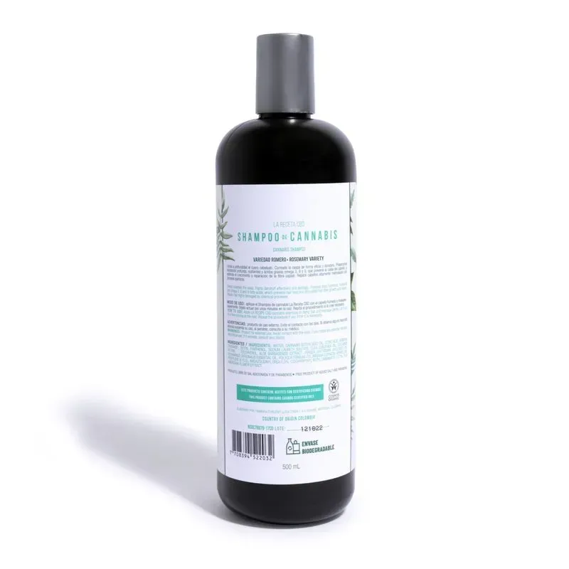 Shampoo De Romero Para Cabello Graso LA RECETA 500ml