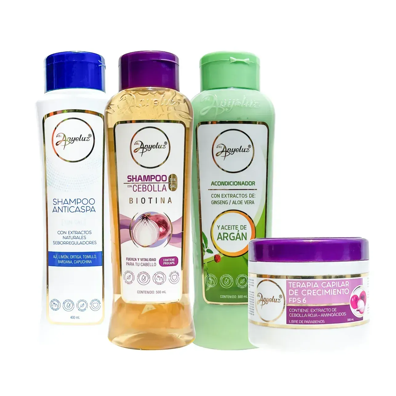 Kit Anticaspa Anyeluz x4 Productos