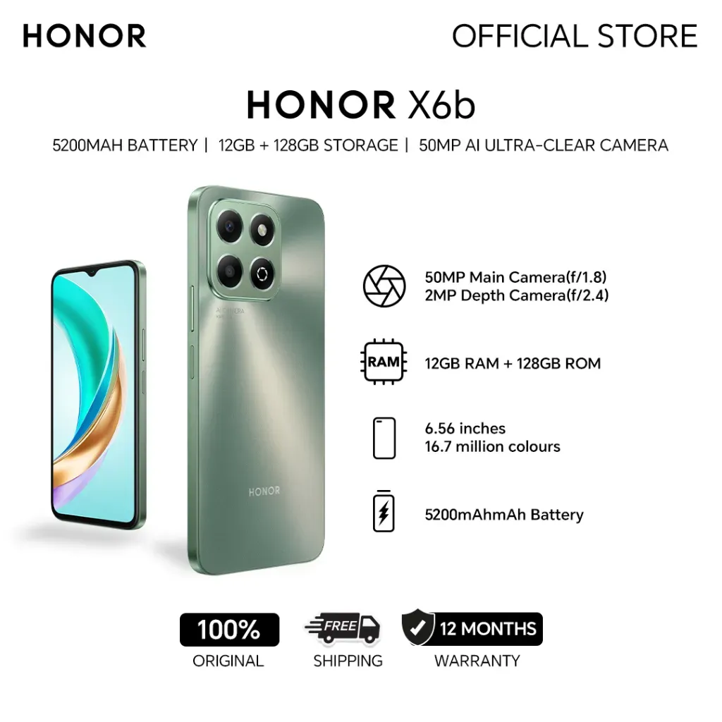 Celular Honor X6b 256Gb + 6+6Gb