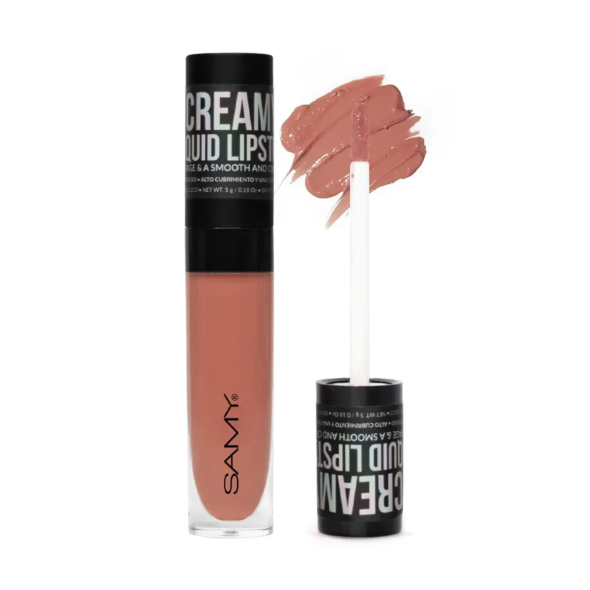 Labial Líquido Cremoso Samy Latte