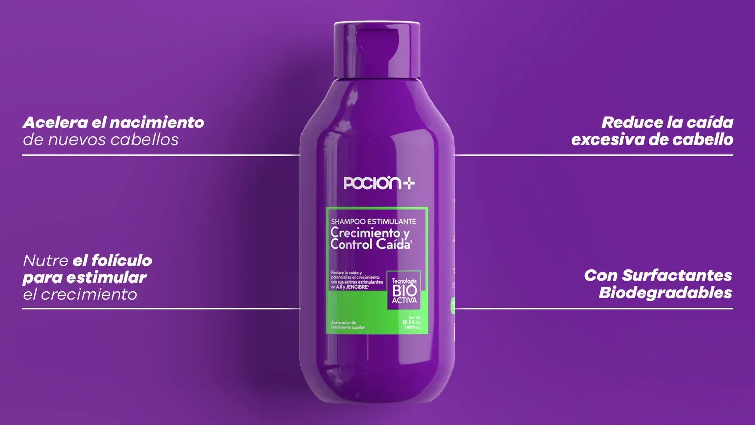 Shampoo Crecimiento y Control Caída La Poción 