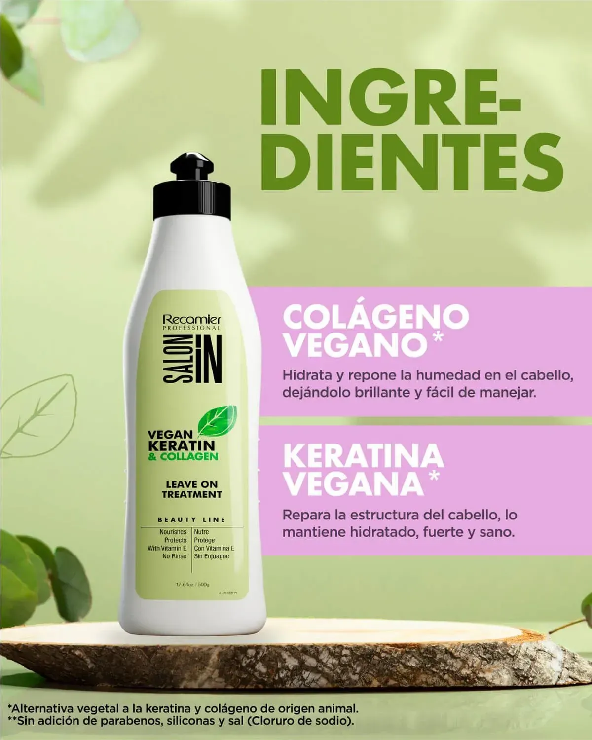 Tratamiento Keratin Collagen Leaveon Recamier