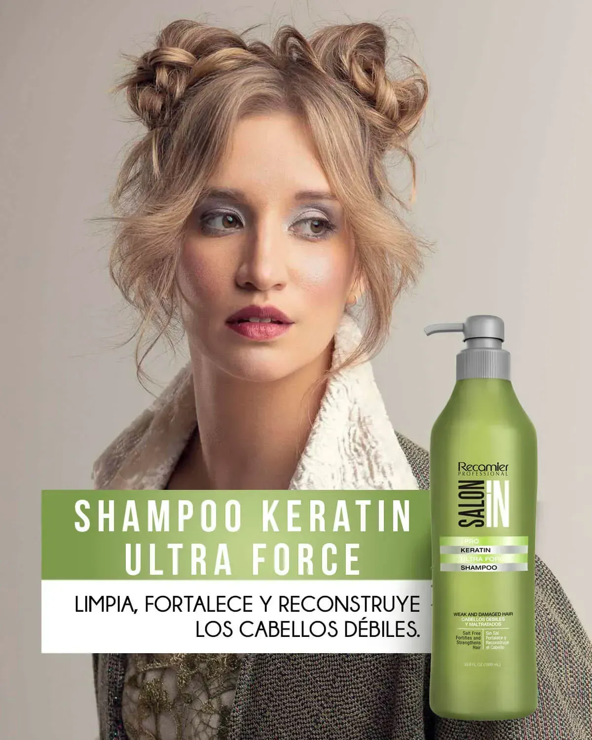 Shampoo Keratin Ultra Forcé Salón In Recamier