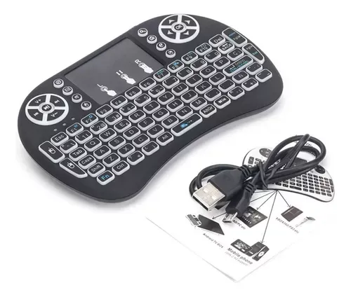 Teclado Control Remoto Air Mouse Para Smart Tv Box Android Teclado Negro