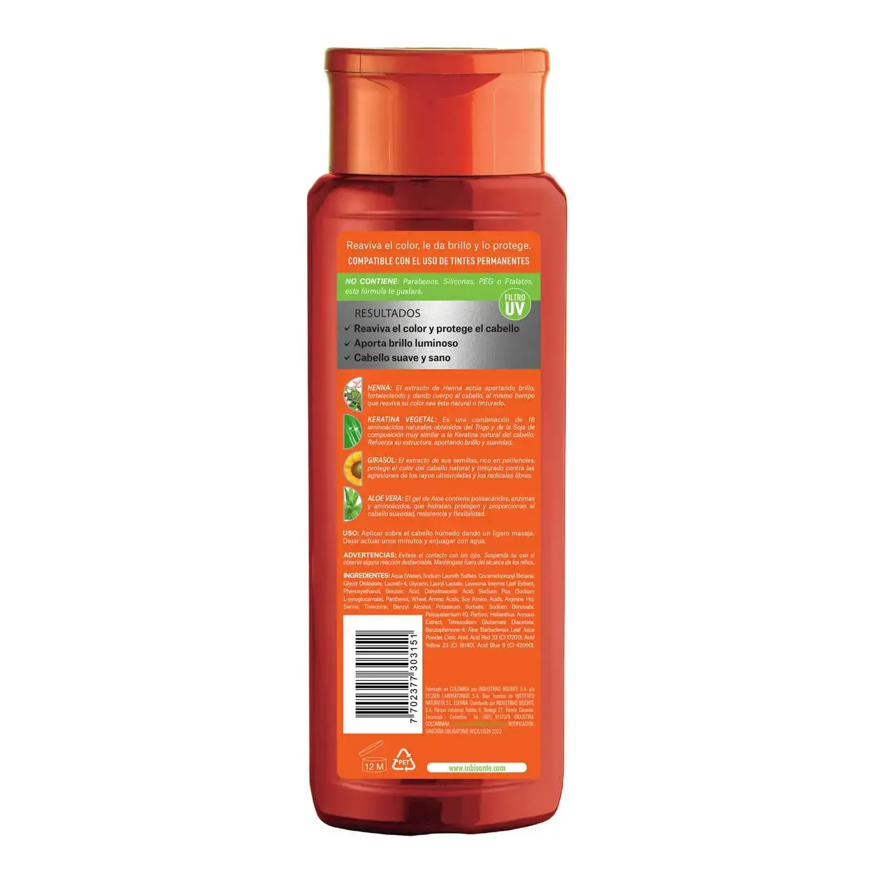 Shampoo Coloursafe Cobrizo 300ml