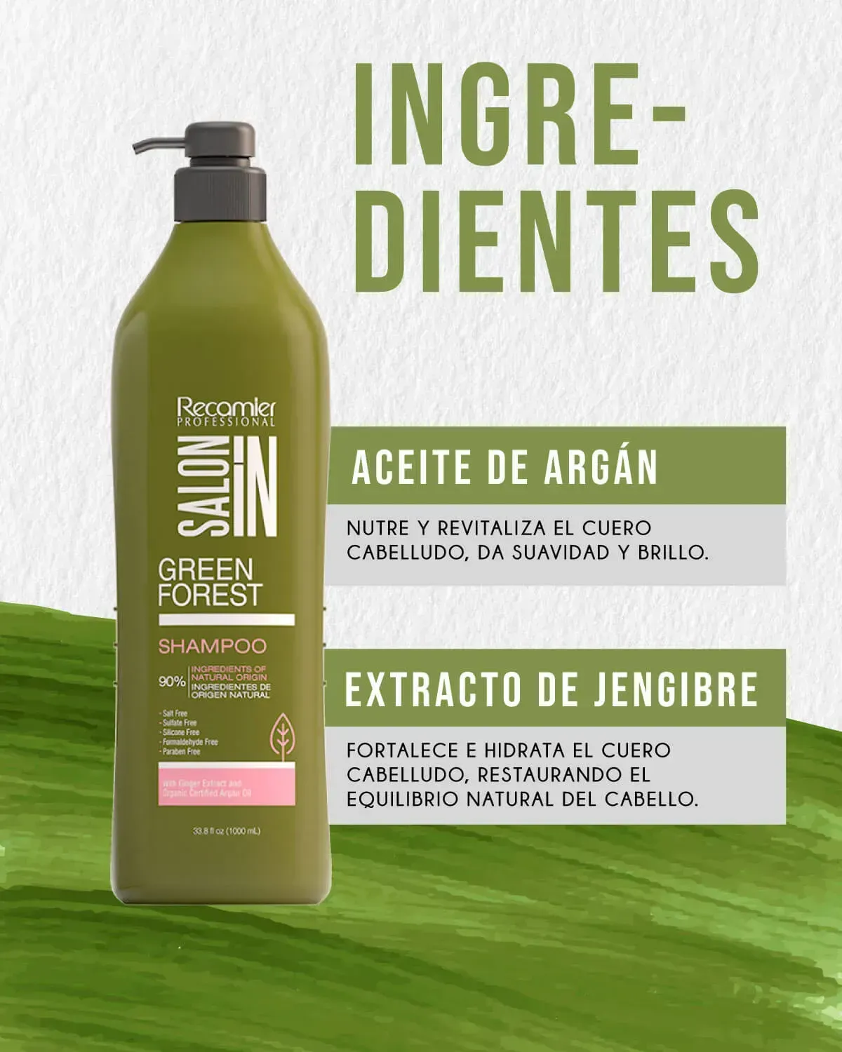 Kit Shampoo Y Acondicionador Green Forest Salon In Recamier