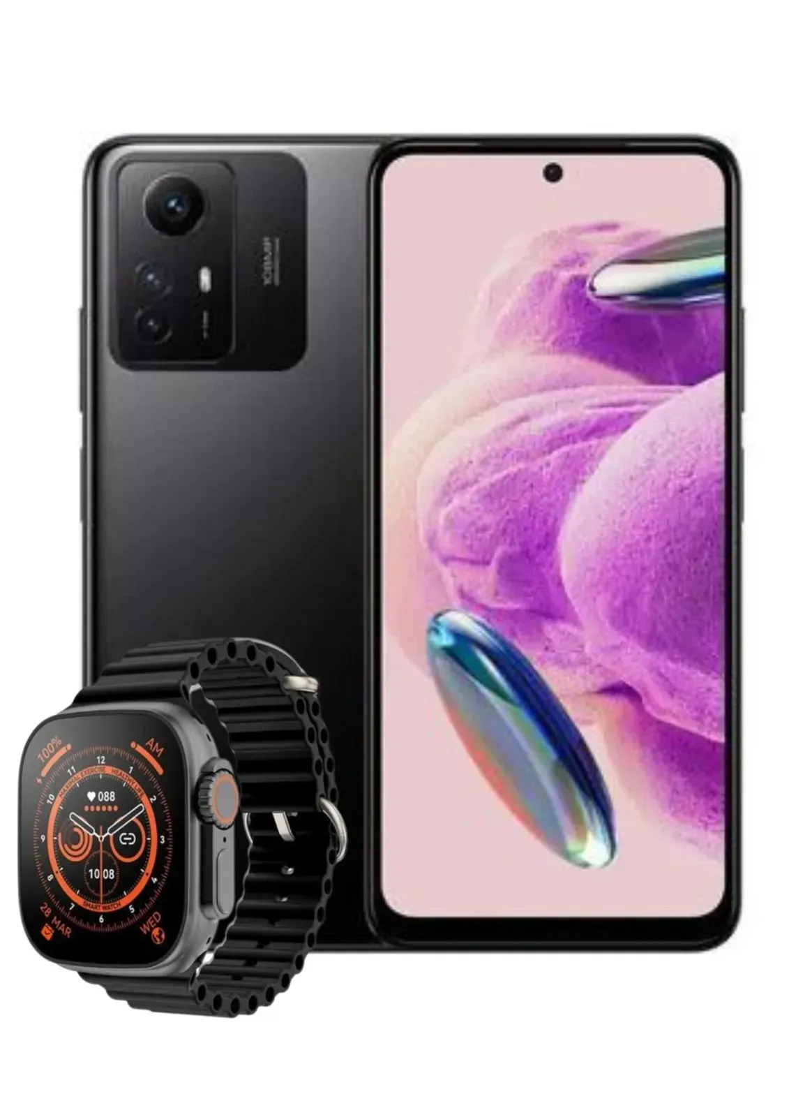 Celular Xiaomi Note 12s 256Gb 8Ram Negro +Reloj Smartwach Obsequio