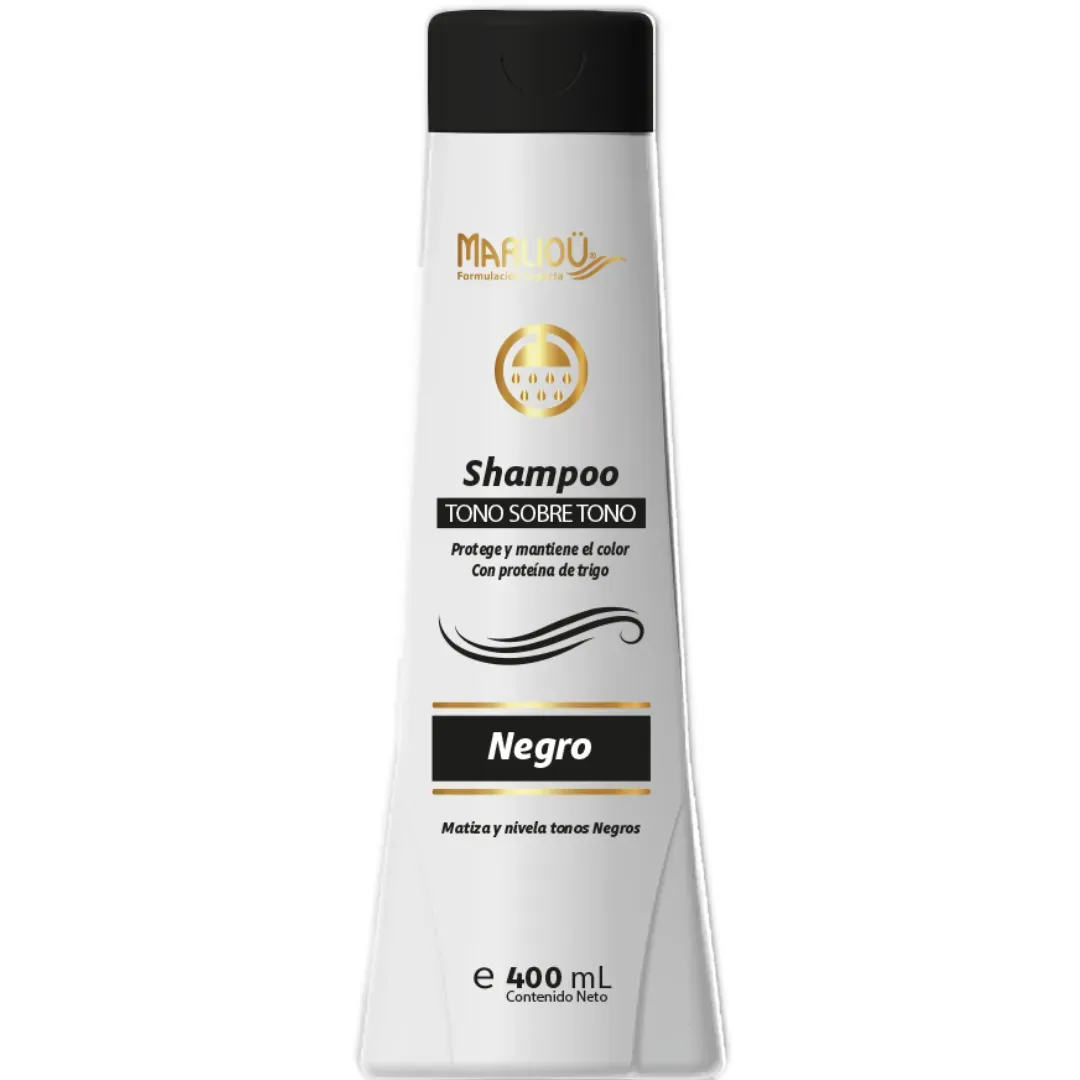 Shampoo Tono Sobre Tono Negro De Marliou