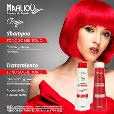 Shampoo Tono Sobre Tono Rojo De Marliou