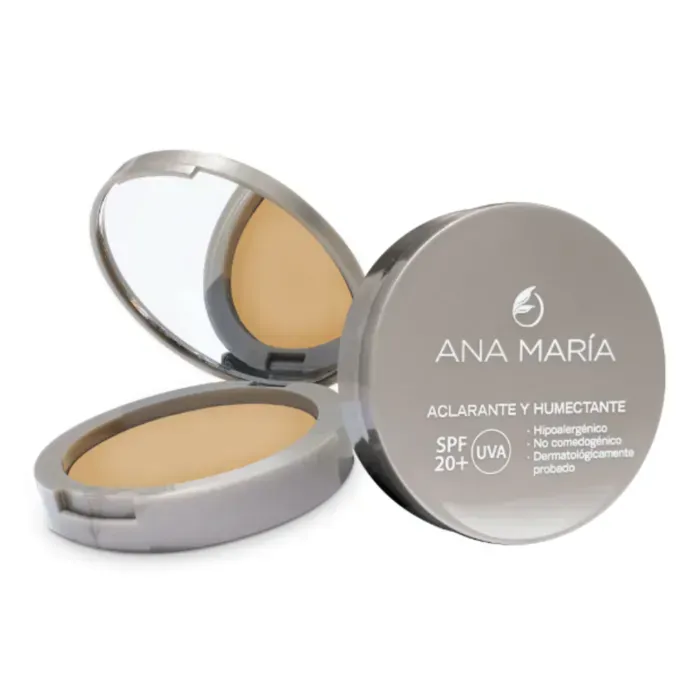 Ana Maria Polvo Facial Compacto Aclarante  Y Humectante Canela 15g