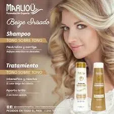 Shampoo Tono Sobre Tono Beige Irisado Marliou