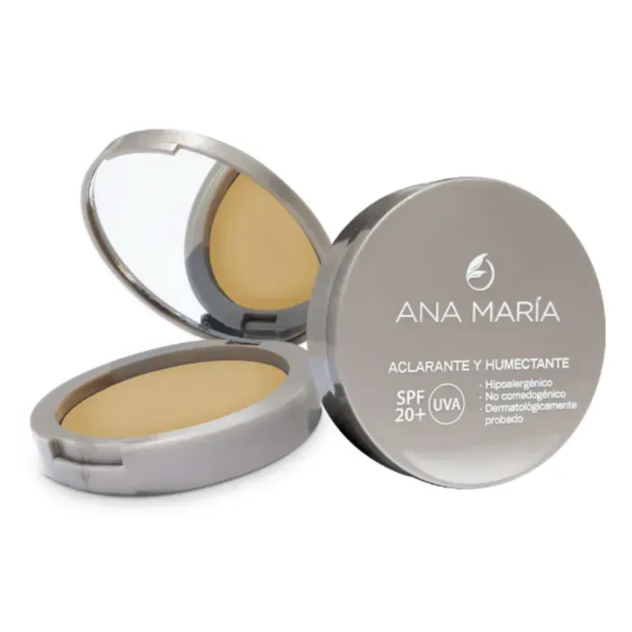 Ana Maria Polvo Facial Compacto Aclarante Y Humectante Sandalo 