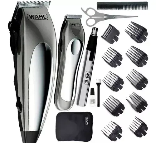 Kit Maquina Peluquera Wahl Deluxe Grom Pro 21 Piezas 