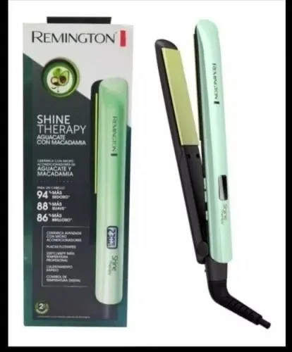 Plancha de cabello Remington Shine Therapy S9960 verde 120V/240V