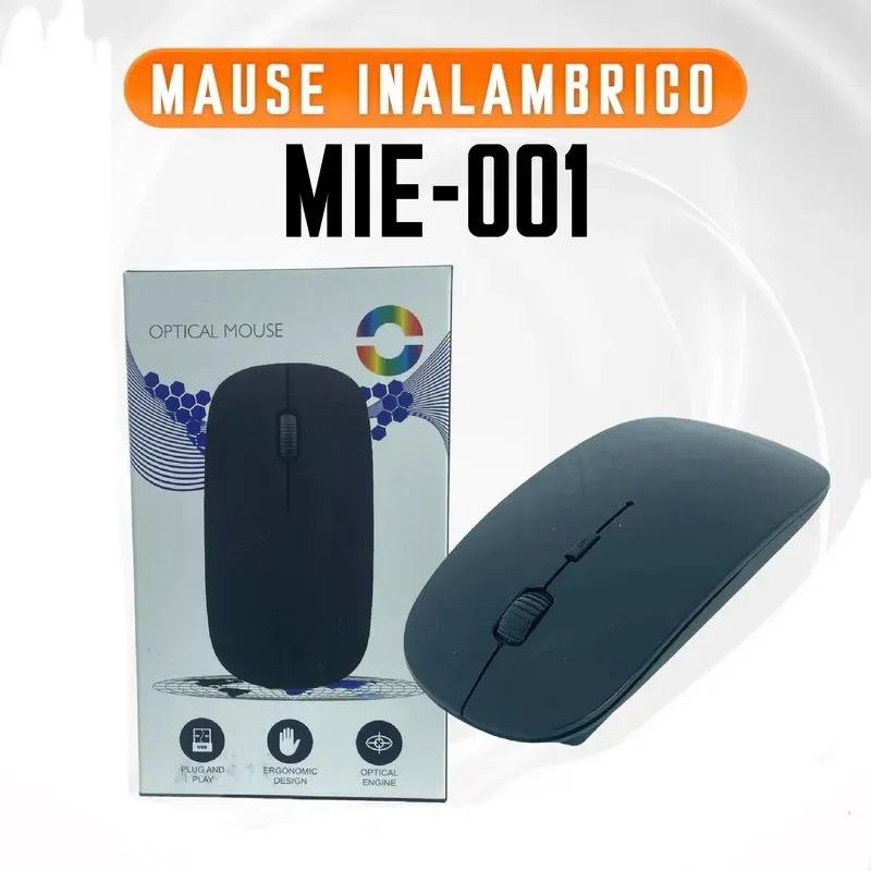 Mouse Inalámbrico MIE-001 Negro