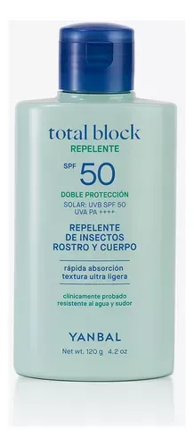 Bloqueador Protector Solar Total Block 50 Yanbal