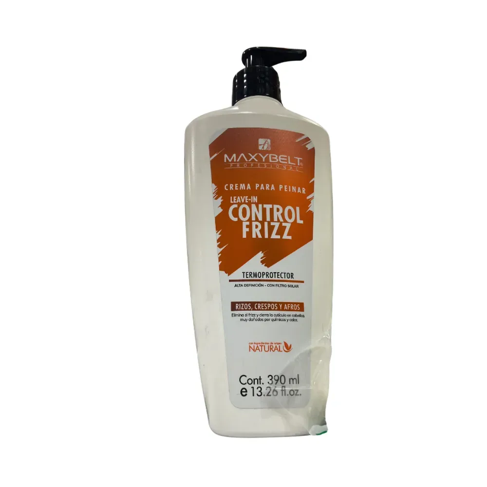 Crema Para Peinar Control Frizz De Maxybelt 390Ml