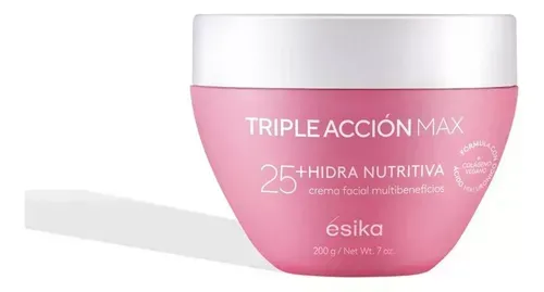 Crema Facial Hidra Nutritiva Triple Acción 25+ Ésika 200g