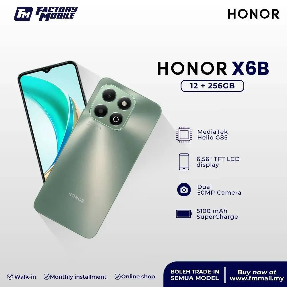 Celular Honor X6b 256Gb + 6+6Gb