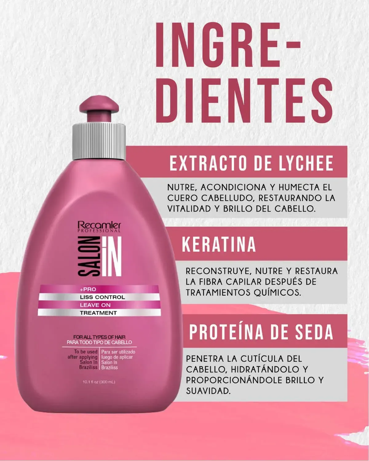 Tratamiento Sin Enjuage Liss Control Salón In Recamier 300ml