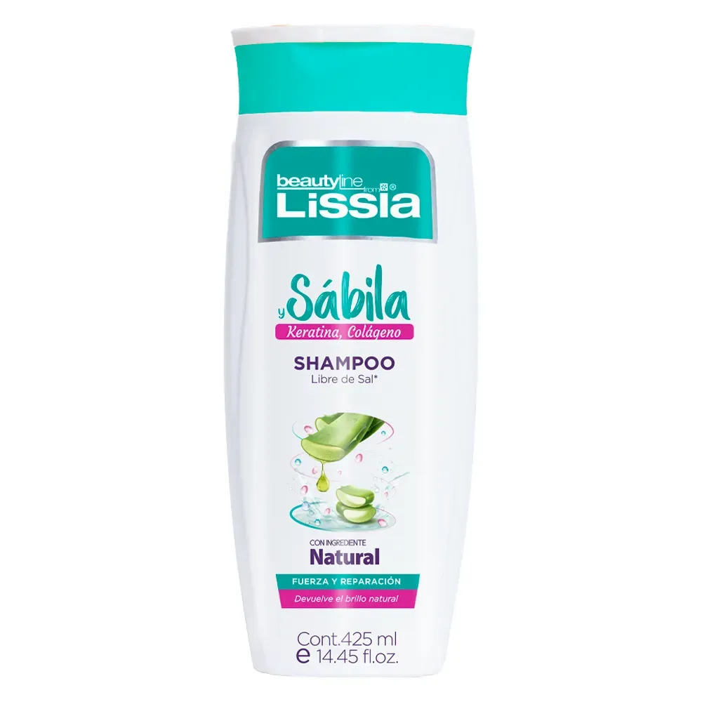 Shampoo Keratina  Colageno Y Sábila Lissia 425Ml