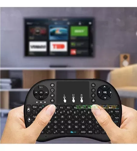 Teclado Control Remoto Air Mouse Para Smart Tv Box Android Teclado Negro