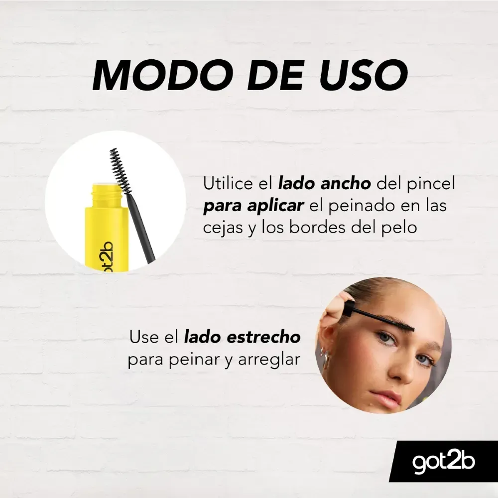 Gel Para Cejas Y Bordes Del Cabello Got2B Glued 16 Ml