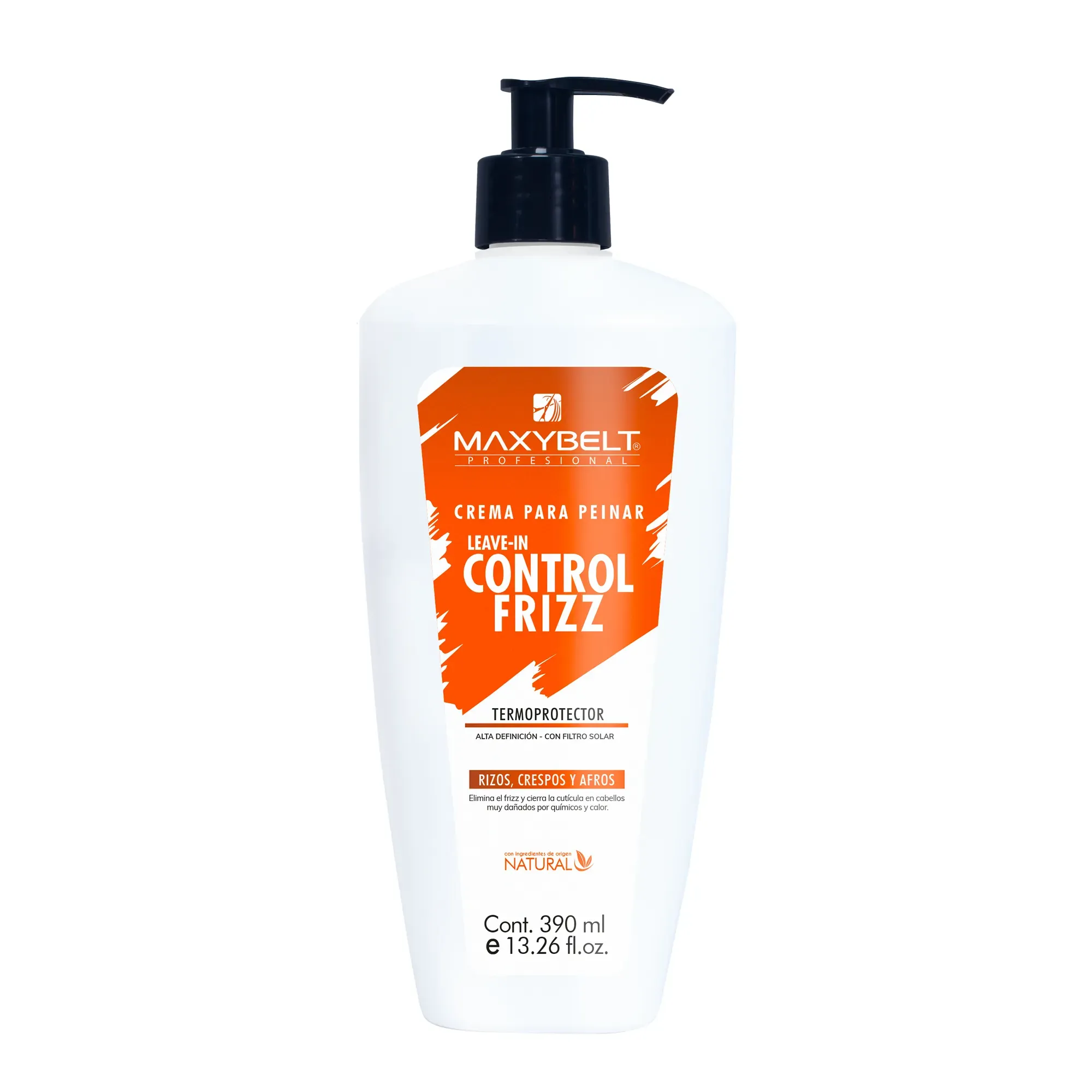 Crema Para Peinar Control Frizz De Maxybelt 390Ml