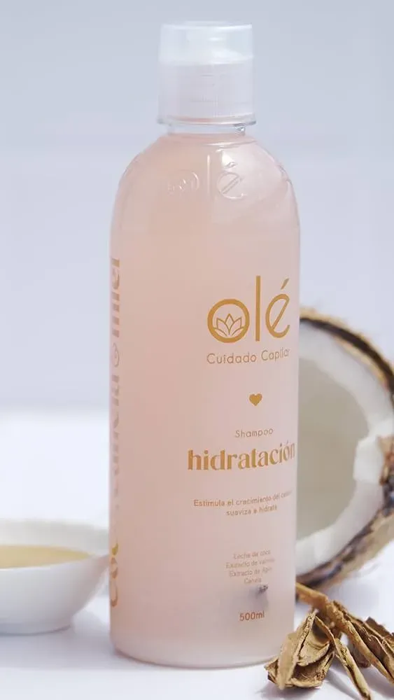 Shampoo De Hidratación De Coco, Canela y Miel Olé 