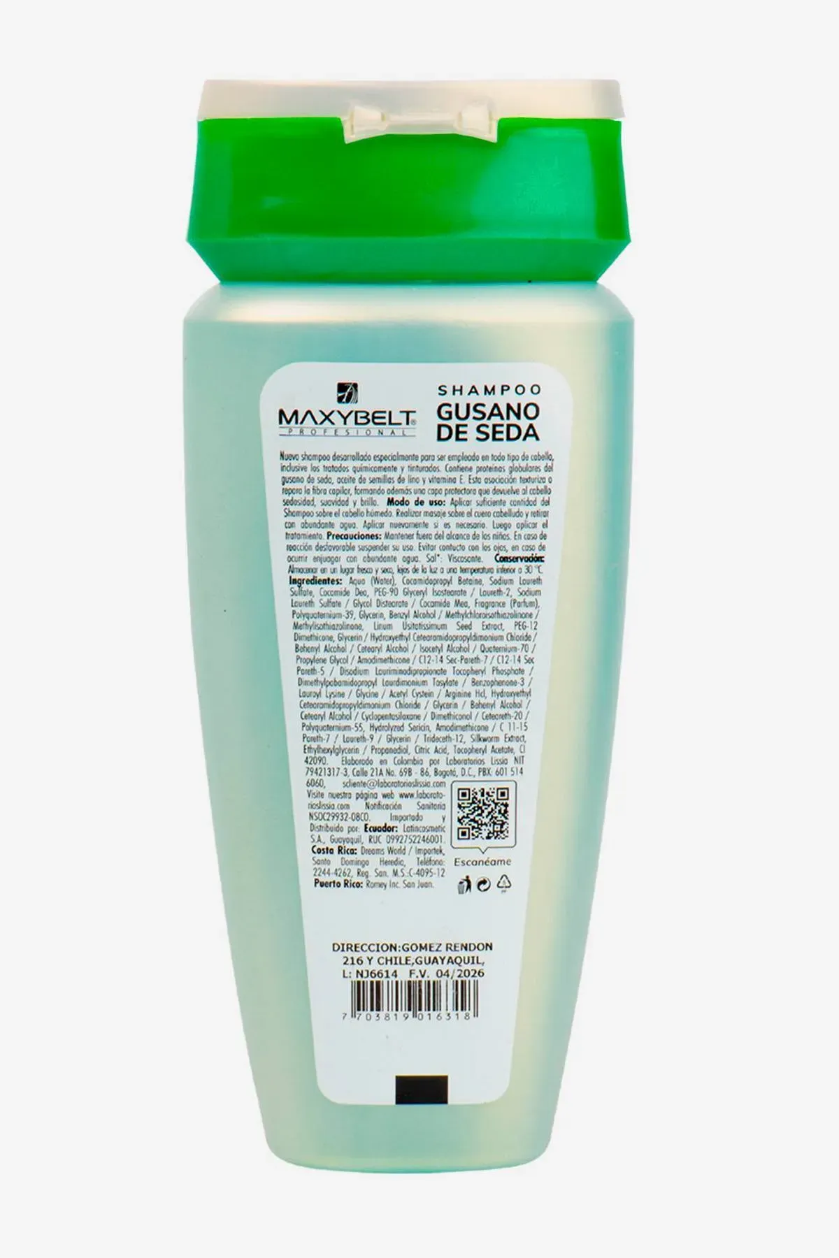 Shampoo Gusano De Seda Maxybelt 