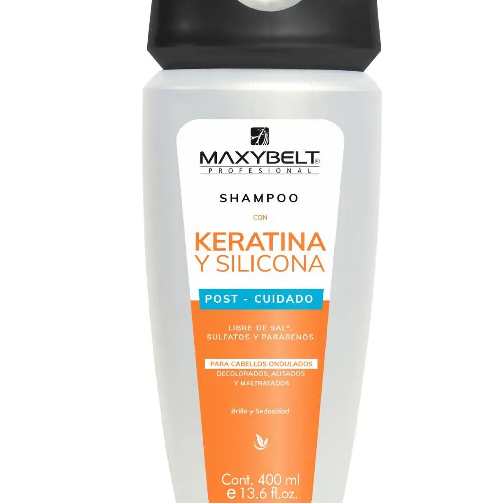 Shampoo Con  Keratina Y Silicona Maxibelt